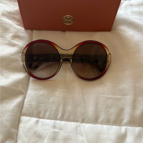 Tory Burch Accessories - Tory Burch Red and Gold Sunglasses Accessories
